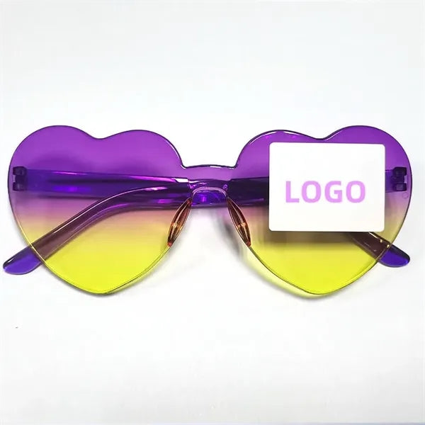 Heart-Shaped Gradient Sunglasses