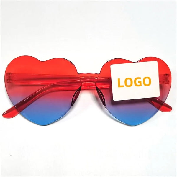 Heart-Shaped Gradient Sunglasses