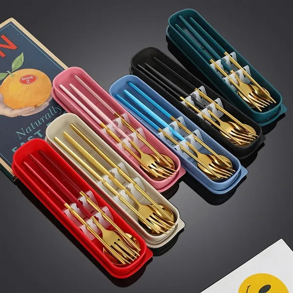 3 in 1 Stainless Steel Cutlery Set