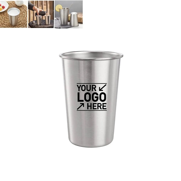 16 Oz Stainless Steel Pint Cup