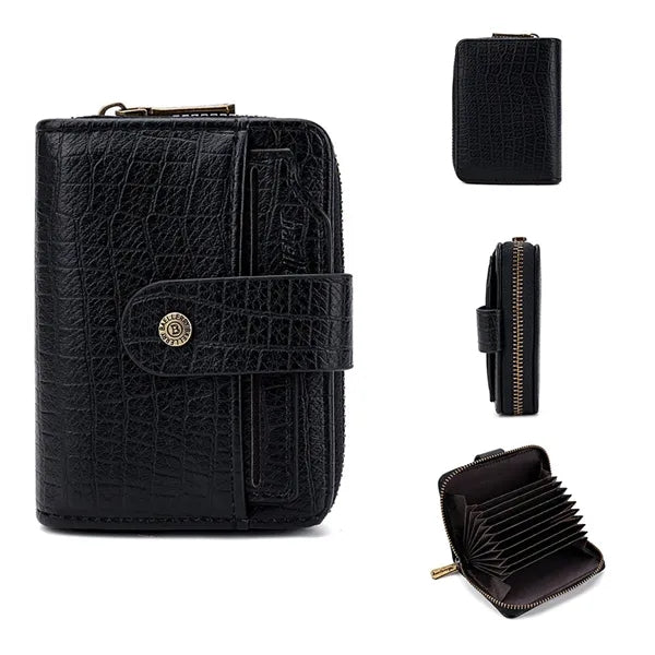 Stone Pattern Multi-Card Slot Short Men'S Coin Purse