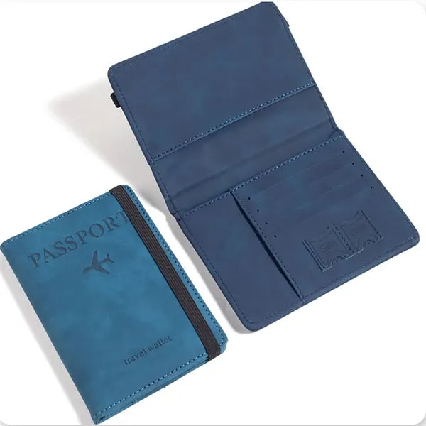 Neutral Multi-Purpose Trifold Travel Passport Wallet