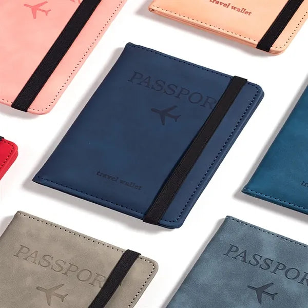 Neutral Multi-Purpose Trifold Travel Passport Wallet