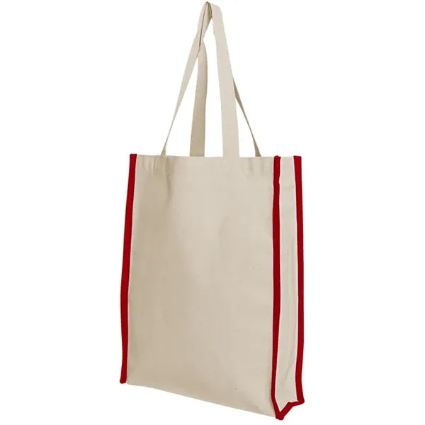 Accent Gusset 10oz Cotton Tote Bag