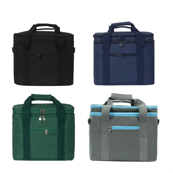 Insulated Picnic Cooler Double Layer Thermal Lunch Bag
