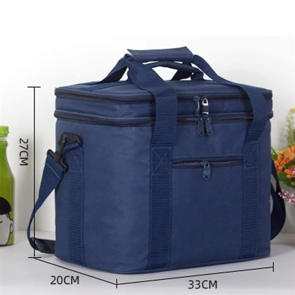 Insulated Picnic Cooler Double Layer Thermal Lunch Bag