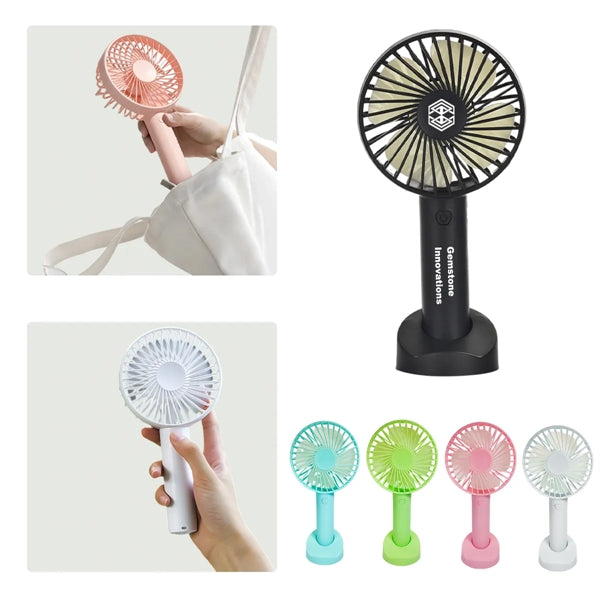 Portable Rechargeable Handheld Desk Fan