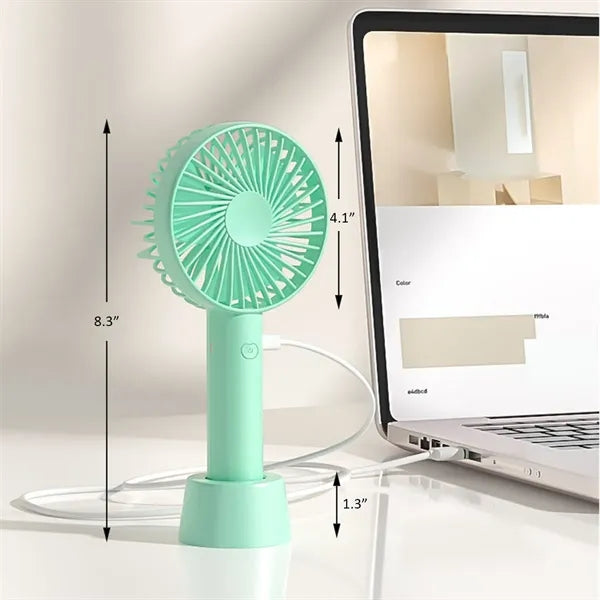 Portable Rechargeable Handheld Desk Fan