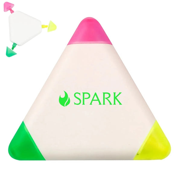 Triangle Highlighters 3-in-1 Fluorescent Marker Pen