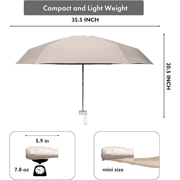 Mini Umbrella with Case for Travel