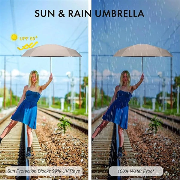Mini Umbrella with Case for Travel