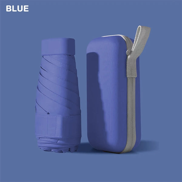 Mini Umbrella with Case for Travel