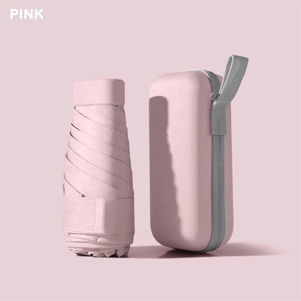 Mini Umbrella with Case for Travel