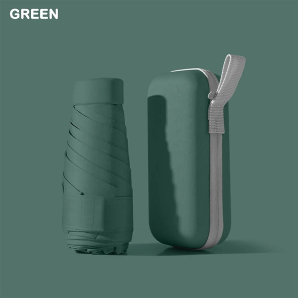Mini Umbrella with Case for Travel