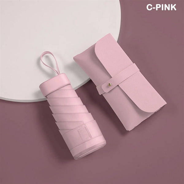 Mini Umbrella with Case for Travel