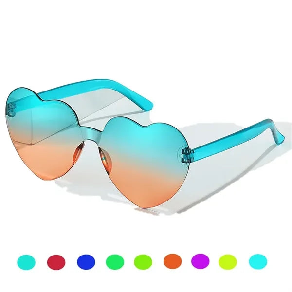 Heart-Shaped Gradient Sunglasses
