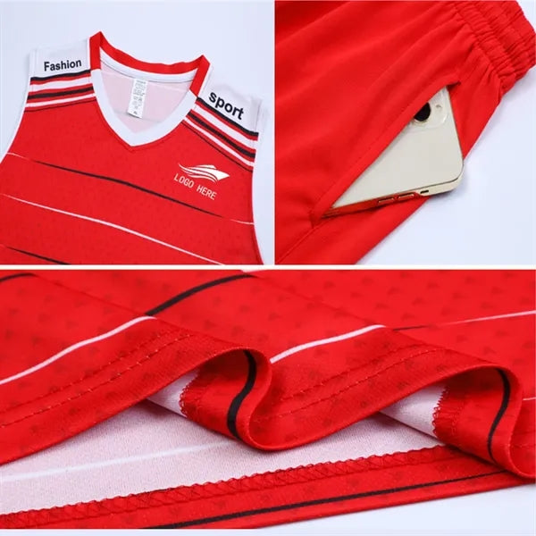 Quickdry Customfit Poly-Fiber Sleeveless Volleyball Kits