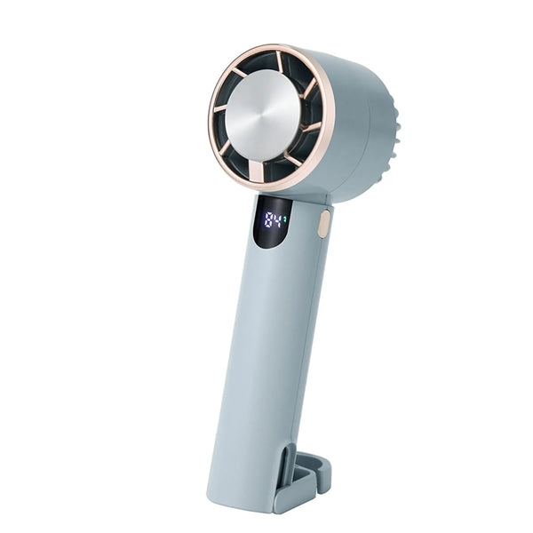 Rechargeable 2000 mAh Digital Display Handheld Fan