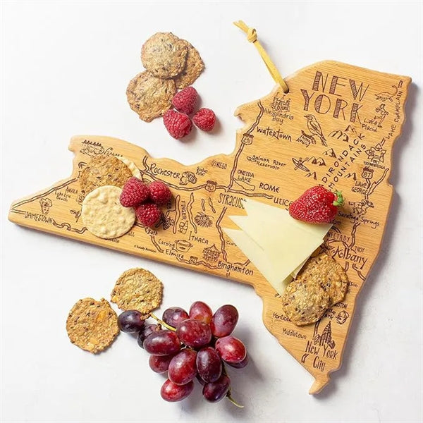 U.S. State Shaped Bamboo Cutting Board