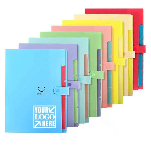 Letter-Size 12-Pocket Expanding File Folder with Snap Closur