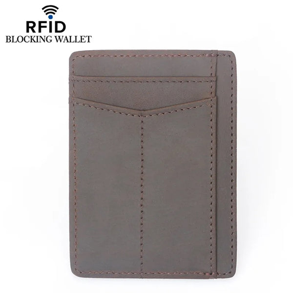 RFID Blocking Leather Wallet Credit Card Holder
