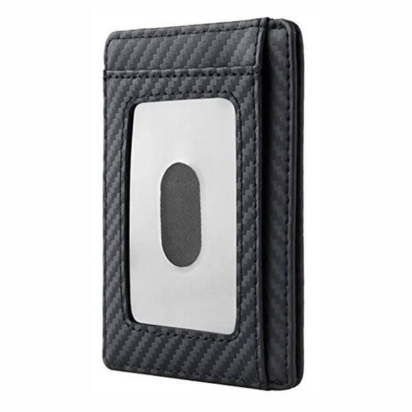 RFID Blocking Carbon Fiber Slim Front Pocket Wallet