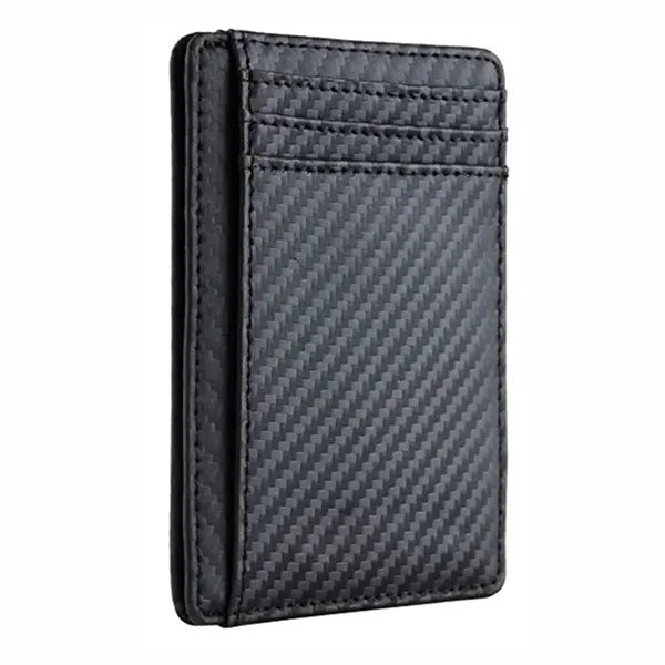 RFID Blocking Carbon Fiber Slim Front Pocket Wallet