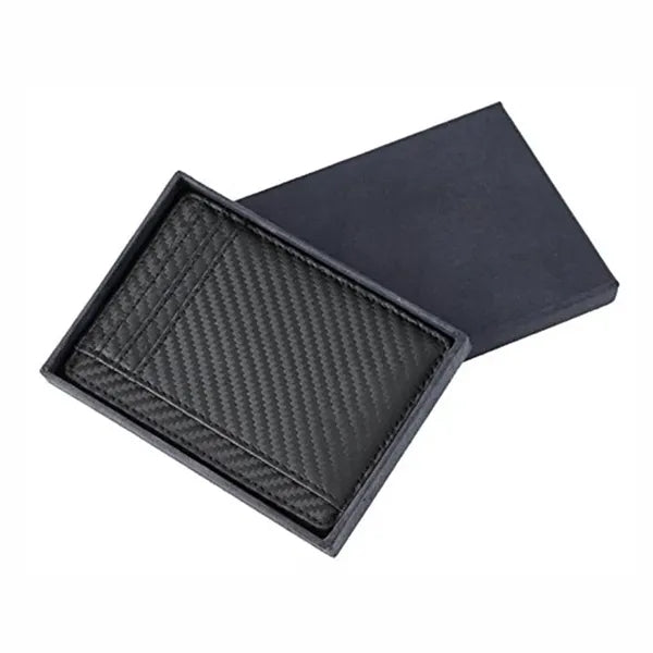 RFID Blocking Carbon Fiber Slim Front Pocket Wallet