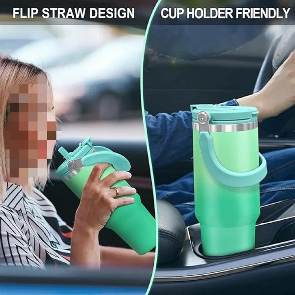 40 Oz Vacuum Insulated Water Bottle with Handle