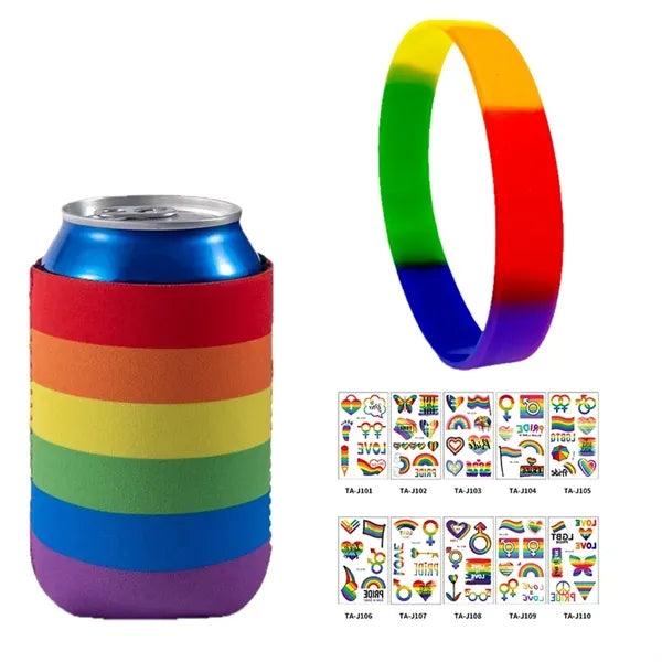 Pride Gift Set 3pcs LGBTQ Accessories in One Bag