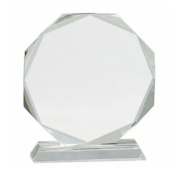 Faceted Octagon Crystal Award