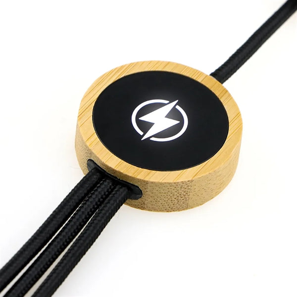 47 inch Bamboo LED Multi Charging Cable