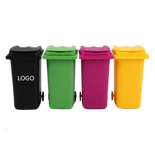 Mini Trash Can Desktop Pen Holder