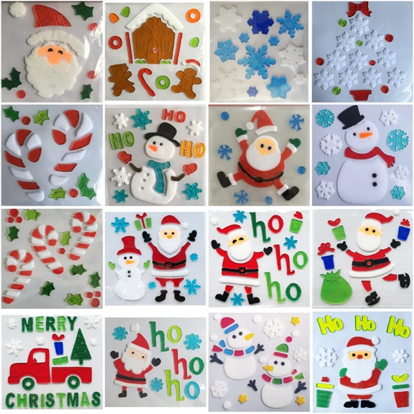 New Design Holiday Gel Window Sticker Cling