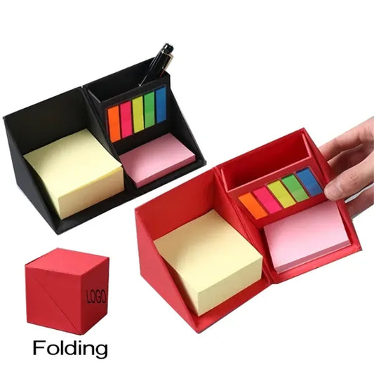 Cube Post Note Pen Holder Set
