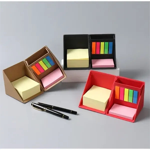 Cube Post Note Pen Holder Set