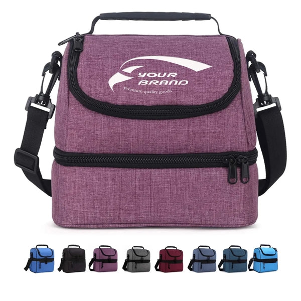 Double Layer Unisex Refrigerated Insulated Lunch Bag