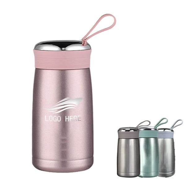 Stainless Swirl 8.5oz Insulated Twist-Cap Bottle
