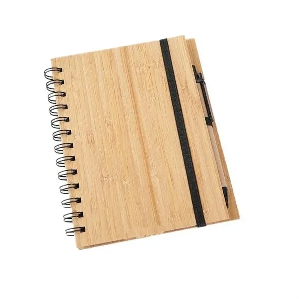 Notebook with Bamboo Wooden Cover