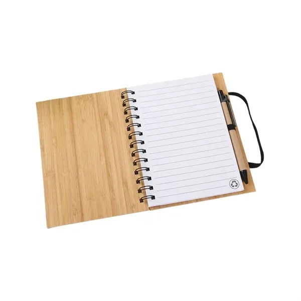 Notebook with Bamboo Wooden Cover