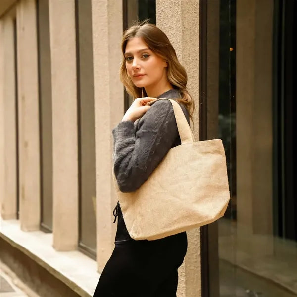Medium Versatile Jute Tote Bag