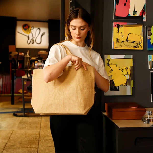 Large Versatile Jute Tote Bag