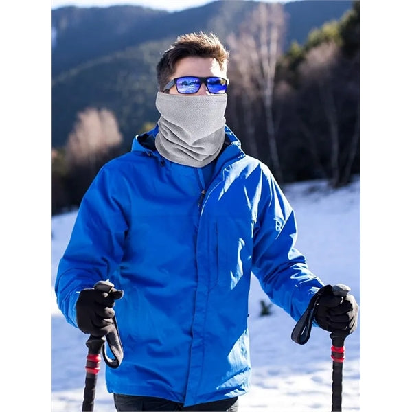 Winter Face Covering Neck Warmer with Draw String