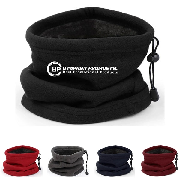 Winter Face Covering Neck Warmer with Draw String