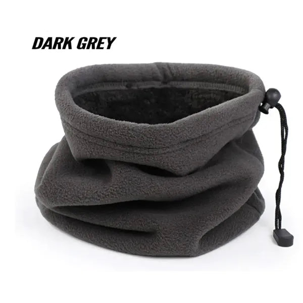 Winter Face Covering Neck Warmer with Draw String