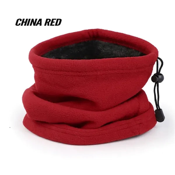 Winter Face Covering Neck Warmer with Draw String