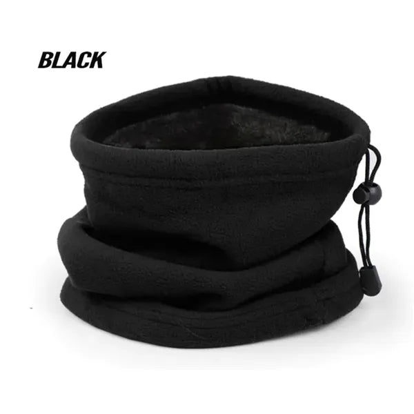 Winter Face Covering Neck Warmer with Draw String