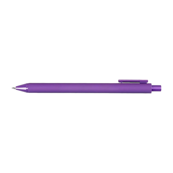 Bright Color Soft Touch Rubberized Ballpoint Pen