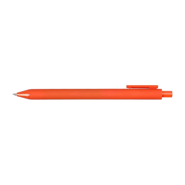 Bright Color Soft Touch Rubberized Ballpoint Pen
