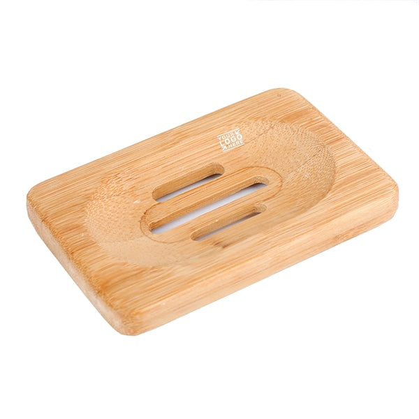 Natural Bamboo Soap Holder Rectangle
